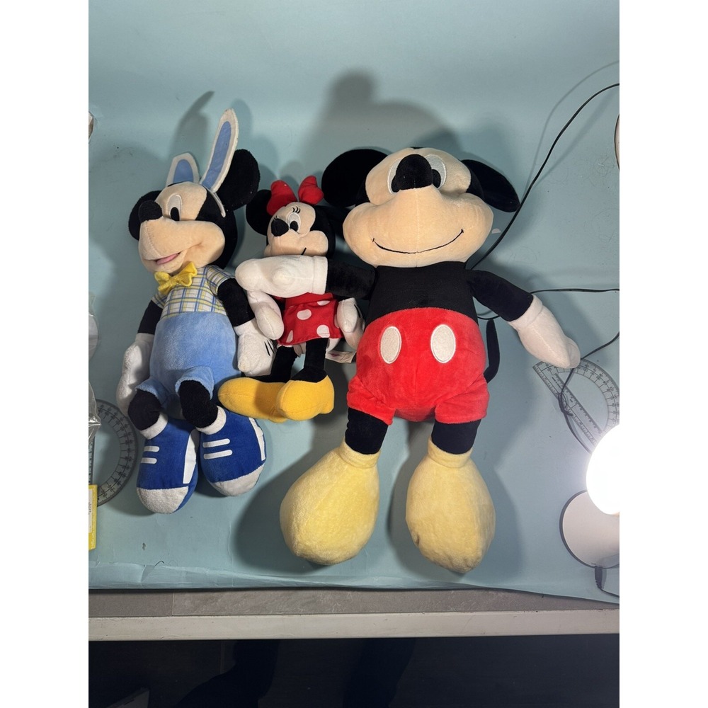 Disney Mickey Mouse and Minnie Mouse Plush Lot of 3 Kohls Cares Disney Baby